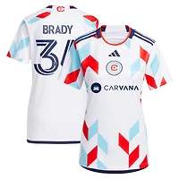 Women's adidas Chris Brady White Chicago Fire 2024 A Kit For All Replica Player Jersey