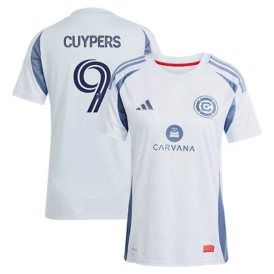 maillot réplique du municipal Chicago Fire 2025 bleu clair Hugo Cuypers pour femme adidas
