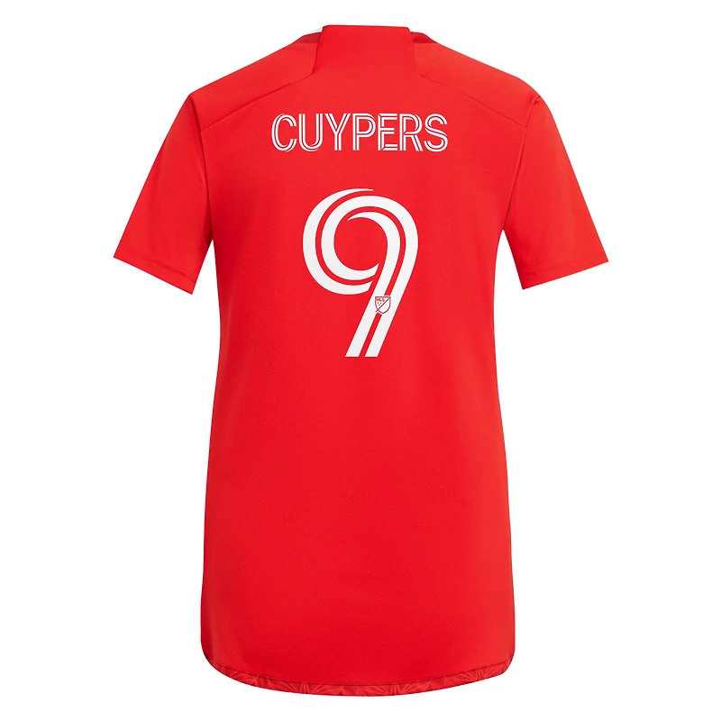 Maillot réplique de joueur adidas Hugo Cuypers rouge Chicago Fire 2024 Return To Red pour femme