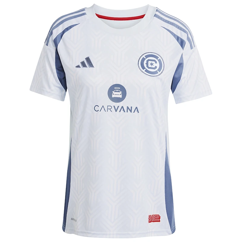 Women's adidas Joel Waterman Light Blue Chicago Fire 2025 The Municipal Kit Replica Jersey