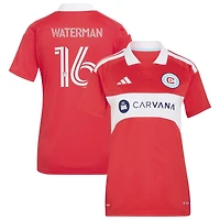 Women's adidas Joel Waterman Red Chicago Fire 2026 Forever Replica Jersey