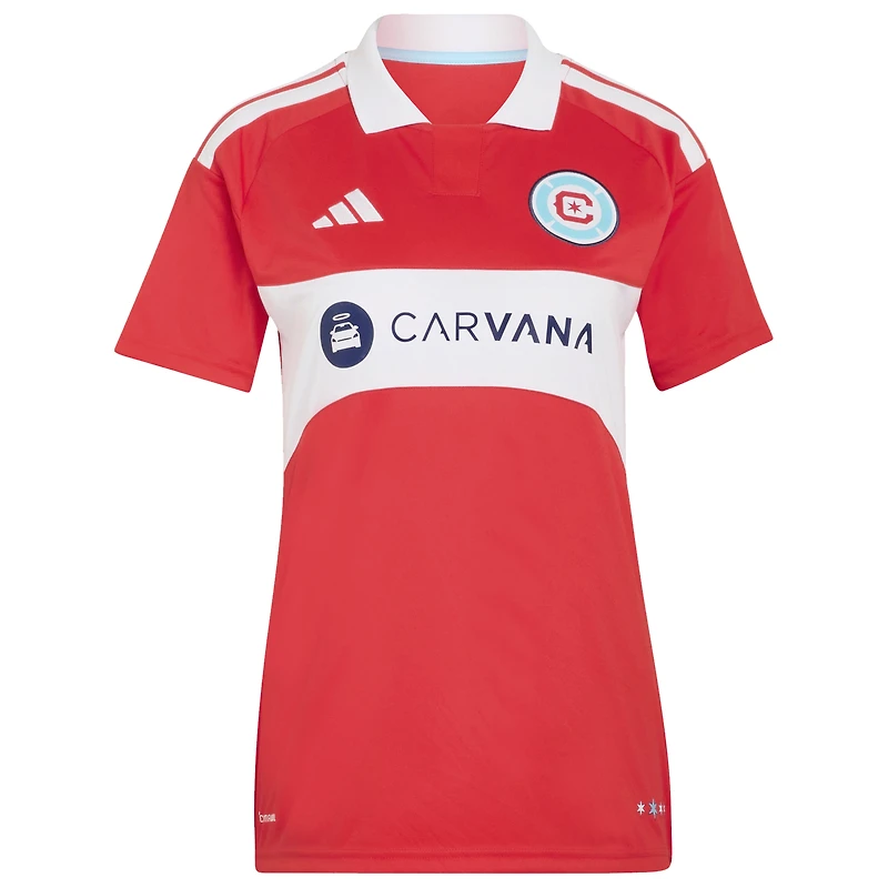 Women's adidas Joel Waterman Red Chicago Fire 2026 Forever Replica Jersey