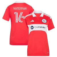 Women's adidas Joel Waterman Red Chicago Fire 2026 Forever Replica Jersey
