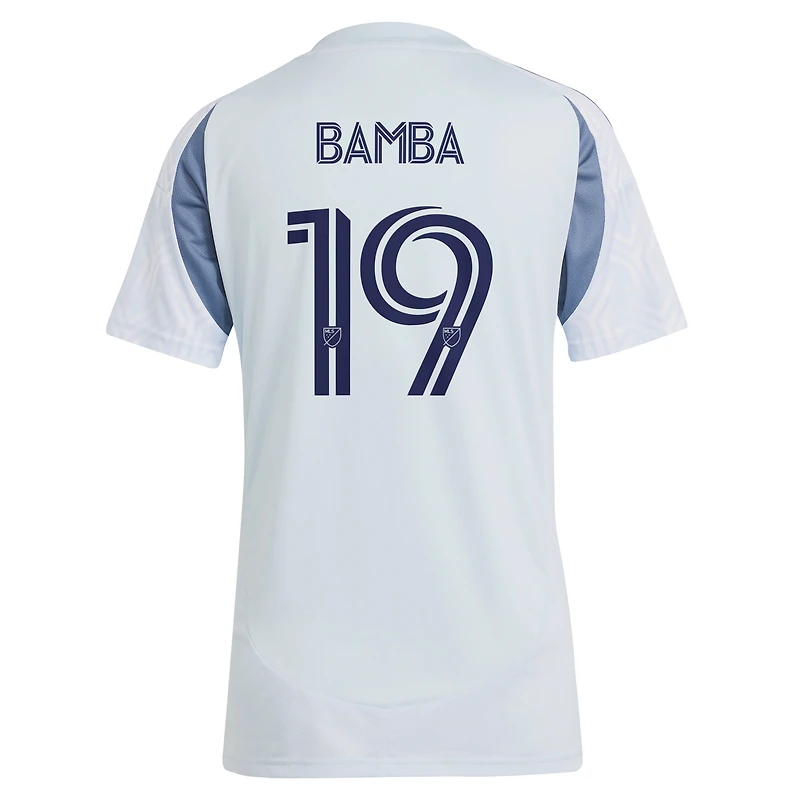 Women's adidas Jonathan Bamba Light Blue Chicago Fire 2025 The Municipal Kit Replica Player Jersey