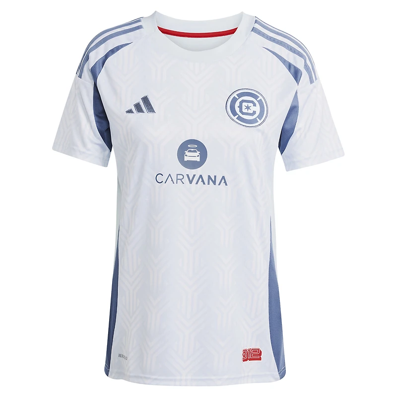 Women's adidas Kellyn Acosta Light Blue Chicago Fire 2025 The Municipal Kit Replica Player Jersey