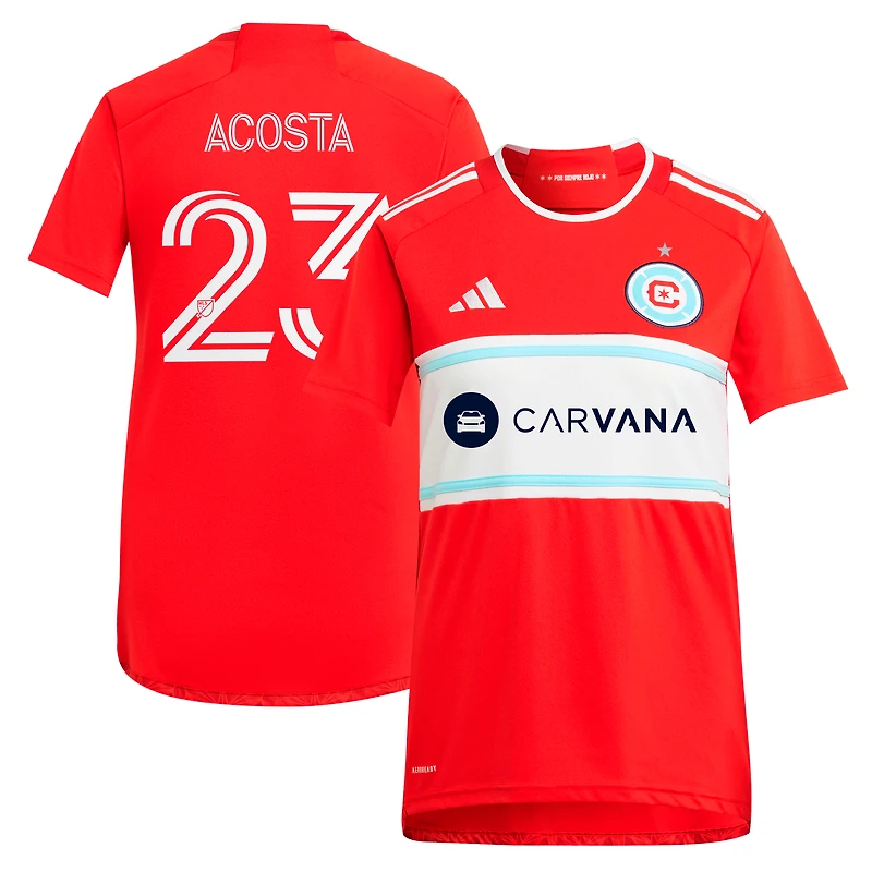 Maillot réplique de joueur adidas Kellyn Acosta Red Chicago Fire 2024 Return To pour femme