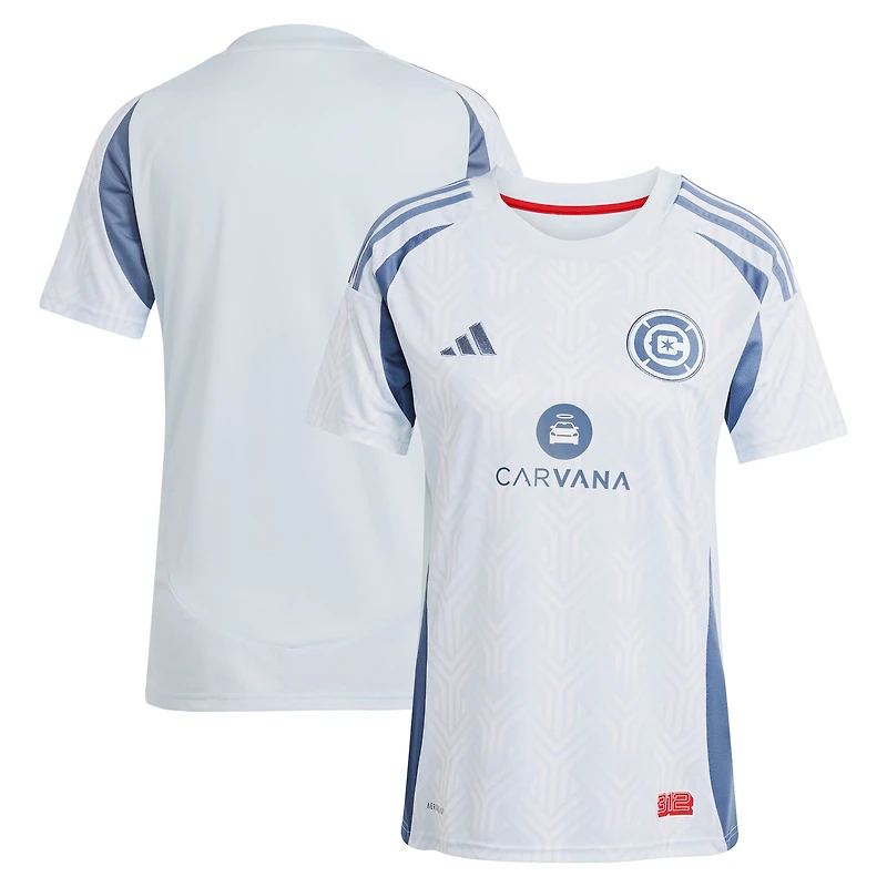 maillot réplique du municipal Chicago Fire 2025 bleu clair adidas pour femme