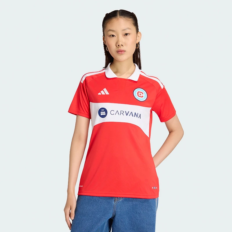 Women's adidas Red Chicago Fire 2026 Forever Replica Jersey