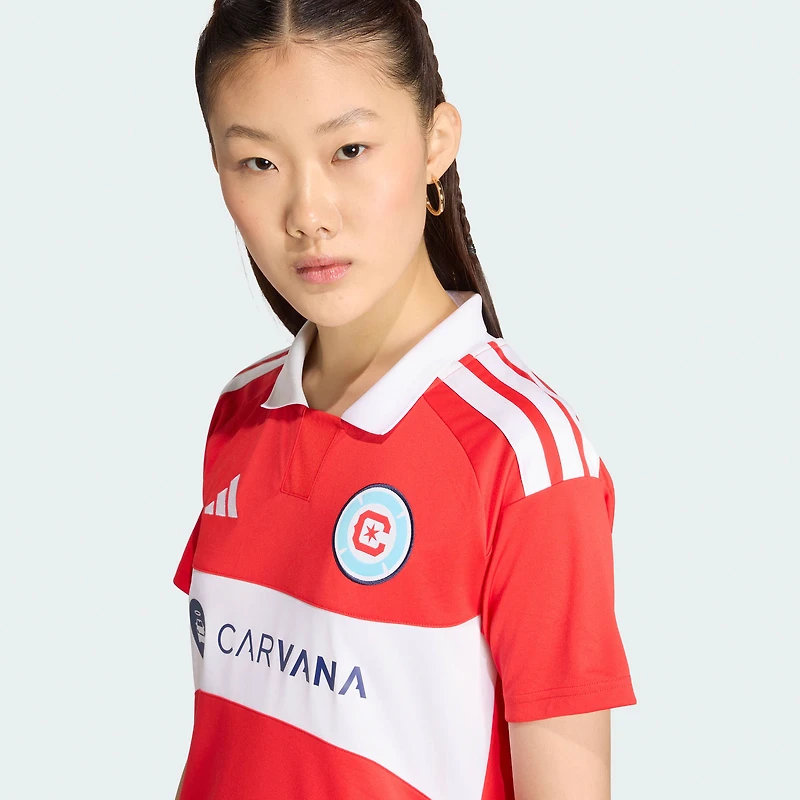 Women's adidas Red Chicago Fire 2026 Forever Replica Jersey