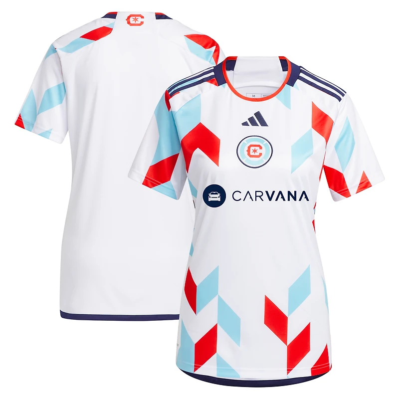 Women's adidas  White Chicago Fire 2024 A Kit For All Replica Jersey
