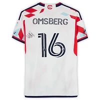 Wyatt Omsberg Chicago Fire Autographed Match-Used #16 White adidas Jersey from the 2024 MLS Season - Size L