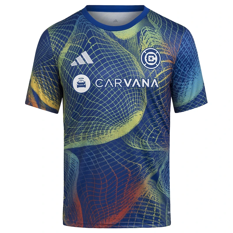 Youth adidas  Blue Chicago Fire 2025 United We Play AEROREADY Pre-Match Top