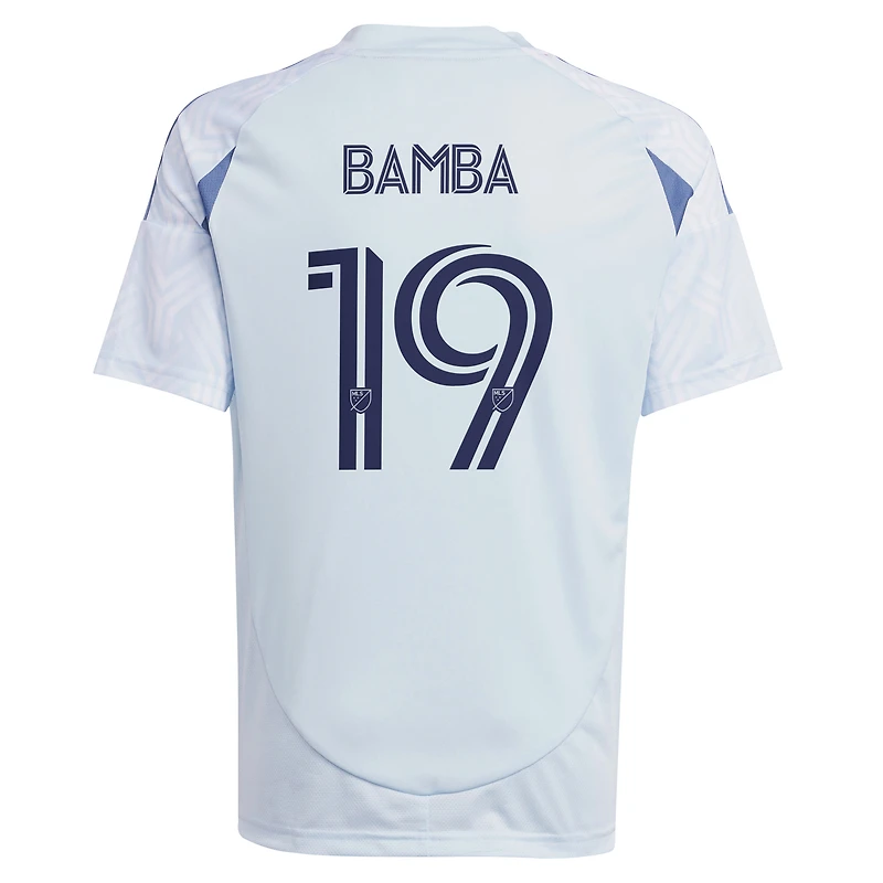 Youth adidas Jonathan Bamba Light Blue Chicago Fire 2025 The Municipal Kit Replica Player Jersey