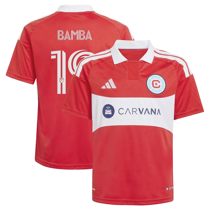 Youth adidas Jonathan Bamba Red Chicago Fire 2026 Forever Replica Jersey