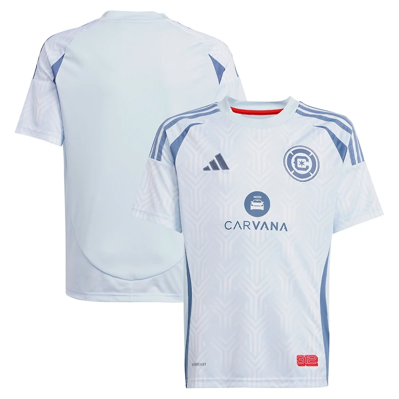 Youth adidas  Light Blue Chicago Fire 2025 The Municipal Kit Replica Jersey