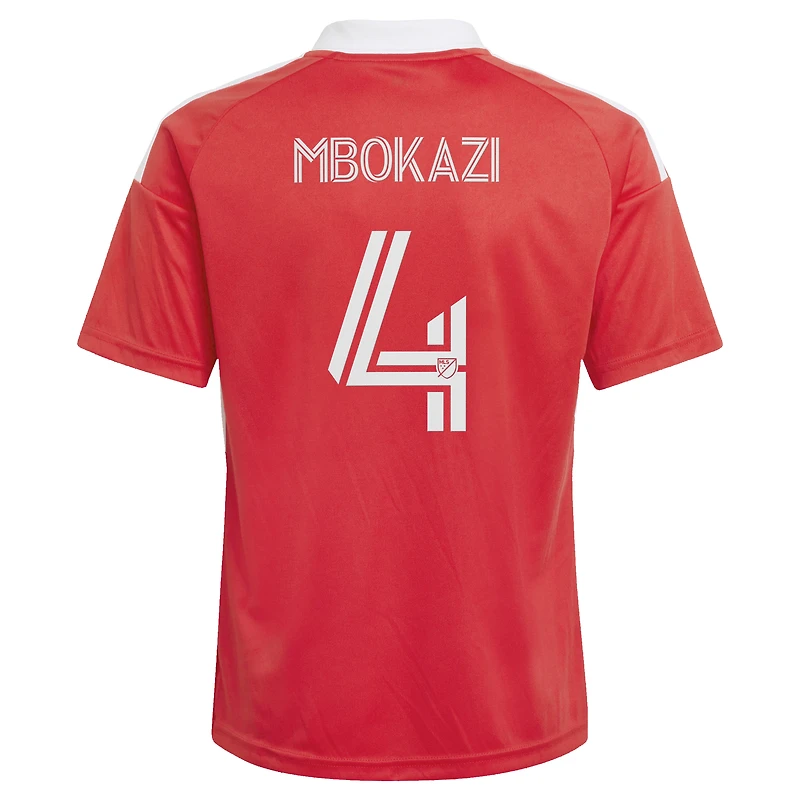 Youth adidas Mbekezeli Mbokazi Red Chicago Fire 2026 Forever Replica Jersey