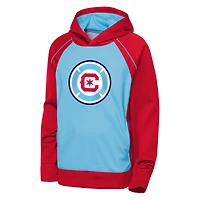 Youth Outerstuff  Light Blue/Red Chicago Fire Striker Fleece Hoodie