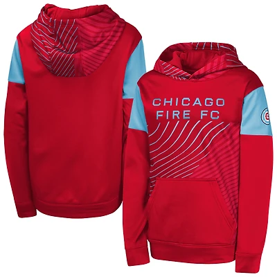 Youth Red Chicago Fire Unbeatable Pullover Hoodie