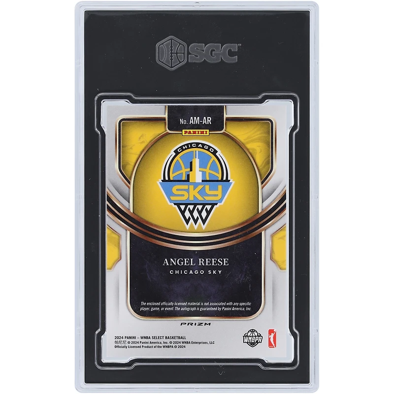 Carte recrue authentifiée 8 Rookie de la WNBA Panini Select 2024 signée Angel Reese par Chicago Sky