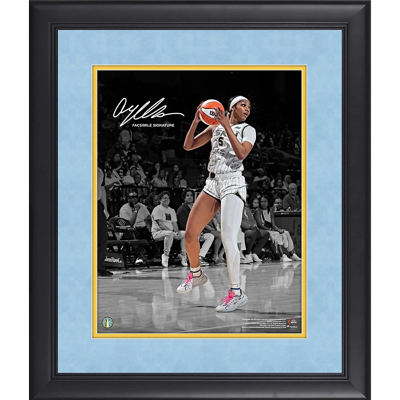 Angel Reese Chicago Sky Facsimile Signature Framed 11" x 14" Spotlight Photograph
