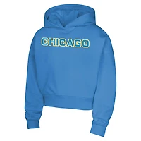 Girls Youth  Light Blue Chicago Sky Top Closer Fashion Pullover Hoodie