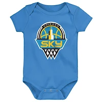 Infant Outerstuff Chicago Sky Destiny 3-Piece Creeper Set