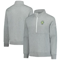 Men's Nike  Heather Gray Chicago Sky React Club Half-Zip Pullover