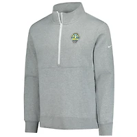 Men's Nike  Heather Gray Chicago Sky React Club Half-Zip Pullover
