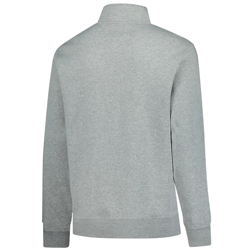Men's Nike  Heather Gray Chicago Sky React Club Half-Zip Pullover