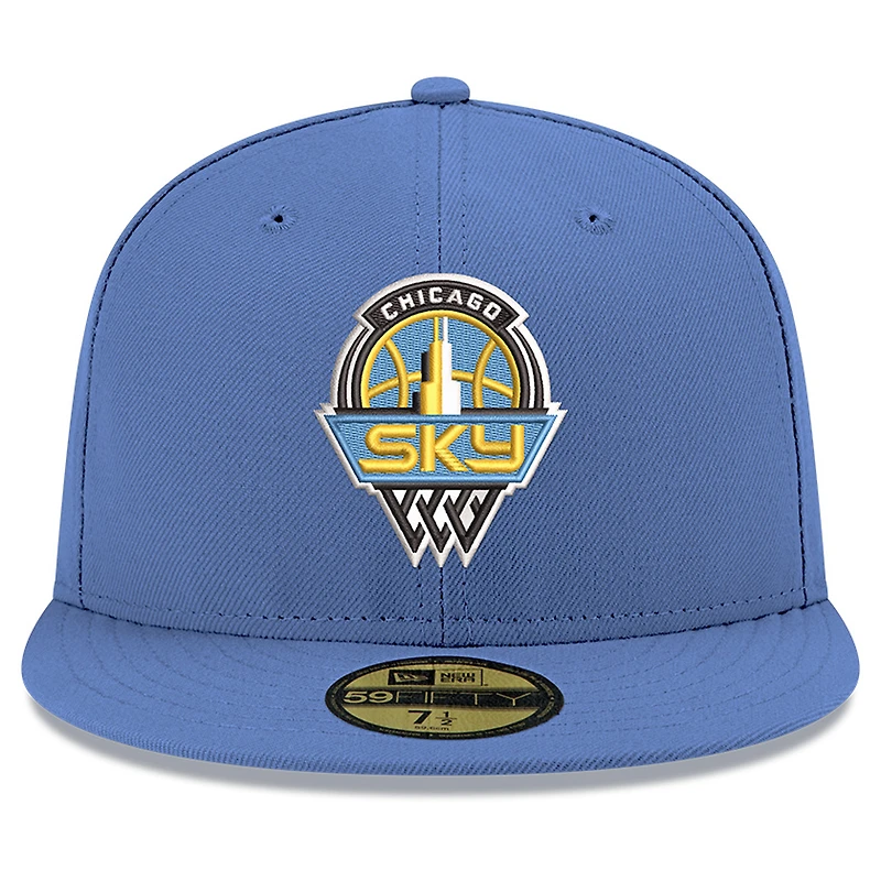 Men's New Era  Light Blue Chicago Sky Team 59FIFTY Fitted Hat