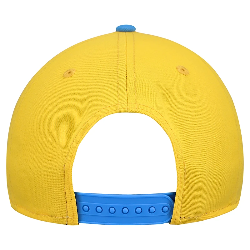 Men's New Era Yellow Chicago Sky Bold Arch COOLERA 9FORTY A-Frame M-Crown Adjustable Hat