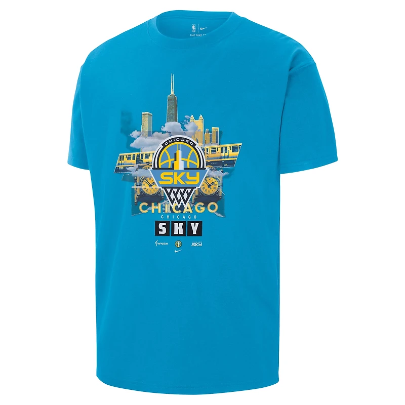 Men's Nike Sky Blue Chicago Original Content Max90 T-Shirt