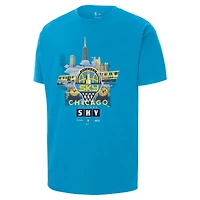 Men's Nike Sky Blue Chicago Original Content Max90 T-Shirt