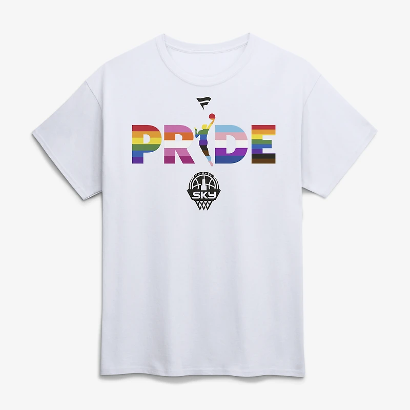 T-shirt blanc pour homme Chicago Sky WNBA Pride