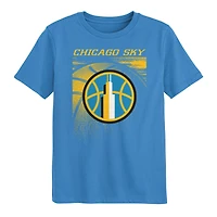 T-shirt bleu ciel Chicago Sky Big Ball pour enfant d'âge préscolaire