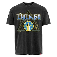 Unisex Sportiqe  Black Chicago Sky Rock & Roll Collection Angus Mineral Wash Premium T-Shirt