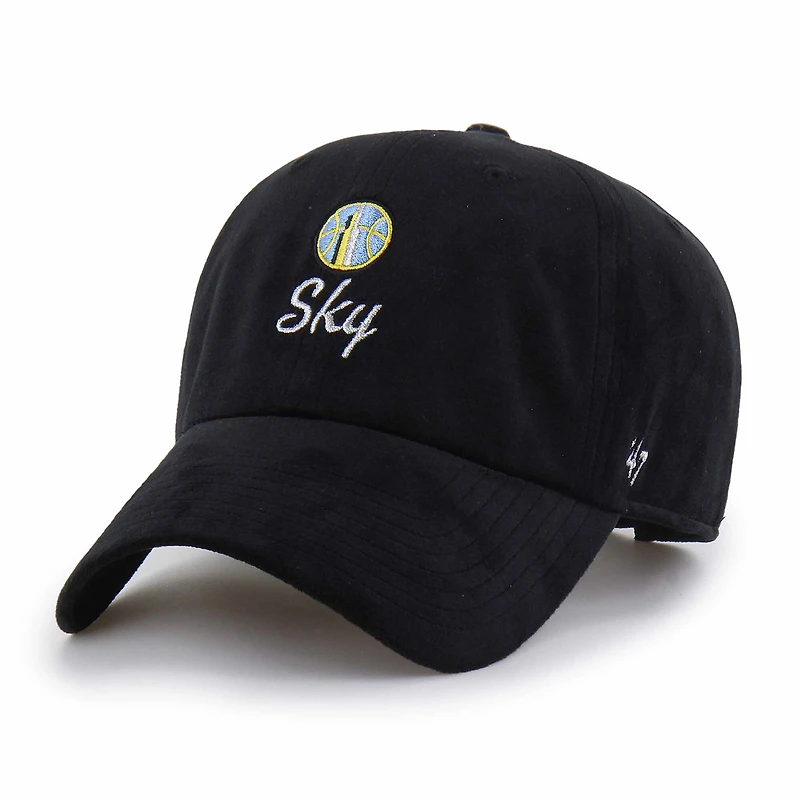 Chapeau unisexe ajustable '47 Black Chicago Sky Spirited Velour Clean Up