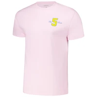 T-shirt unisexe Angel Reese Pink Chicago Sky Player ID Arch