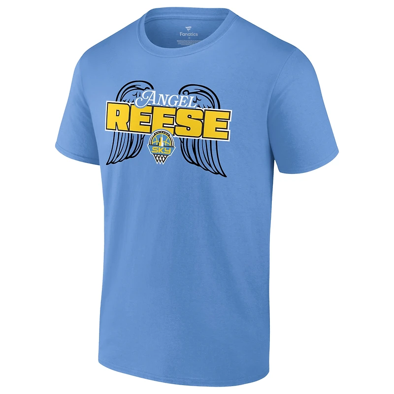 Unisex Fanatics Angel Reese Sky Blue Chicago Draft T-Shirt