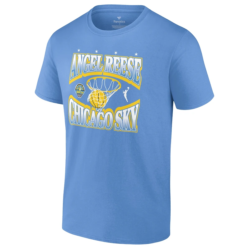 T-shirt unisexe Fanatics Angel Reese Sky Blue Chicago Wing