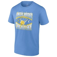 T-shirt unisexe Fanatics Angel Reese Sky Blue Chicago Wing