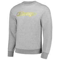 Unisex Heather Grey Chicago Sky Core Pullover Sweatshirt