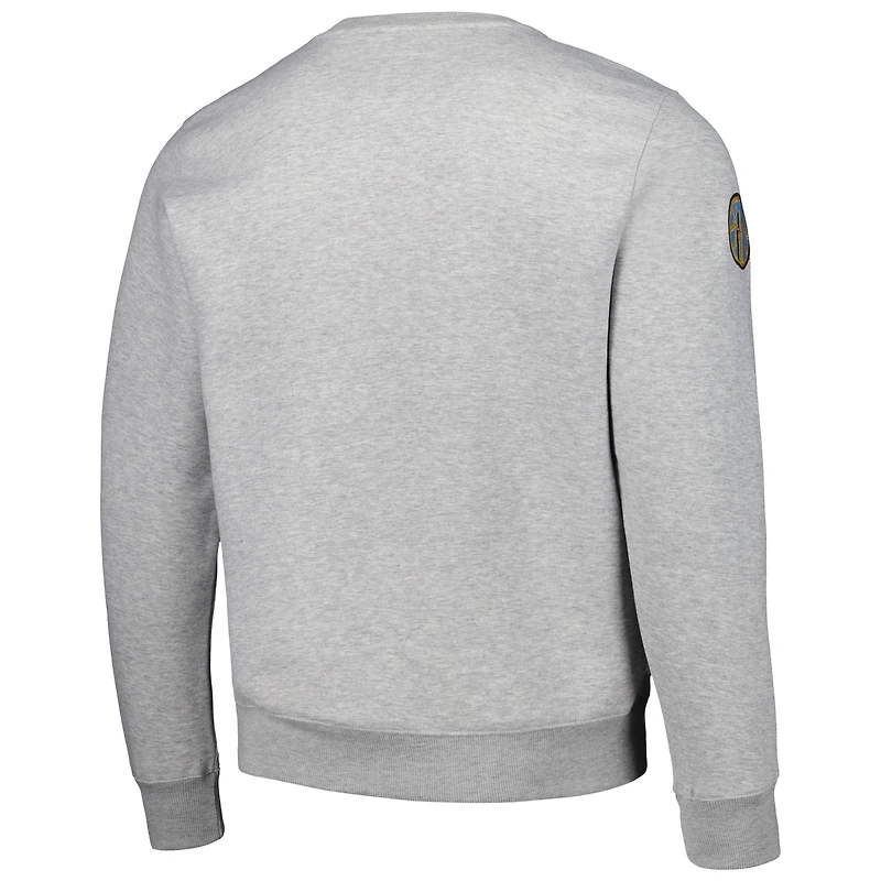 Unisex Heather Grey Chicago Sky Core Pullover Sweatshirt