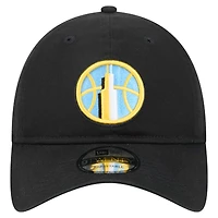 Casquette unisexe New Era Angel Reese Black Chicago Sky avec patch latéral nom et numéro 9TWENTY ajustable