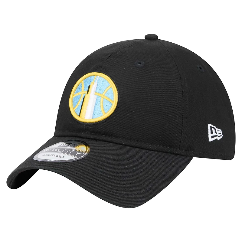 Unisex New Era Angel Reese Black Chicago Sky Name & Number Sidepatch 9TWENTY Adjustable Hat