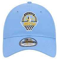 Casquette réglable unisexe New Era bleu ciel Chicago Sky Core Logo 9TWENTY