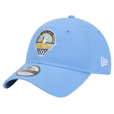 Casquette réglable unisexe New Era bleu ciel Chicago Sky Core Logo 9TWENTY