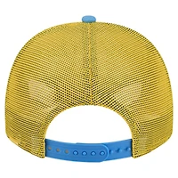 Casquette de camionneur ajustable unisexe New Era 9FIFTY Chicago Sky Banner blanche/jaune en mousse sur le devant