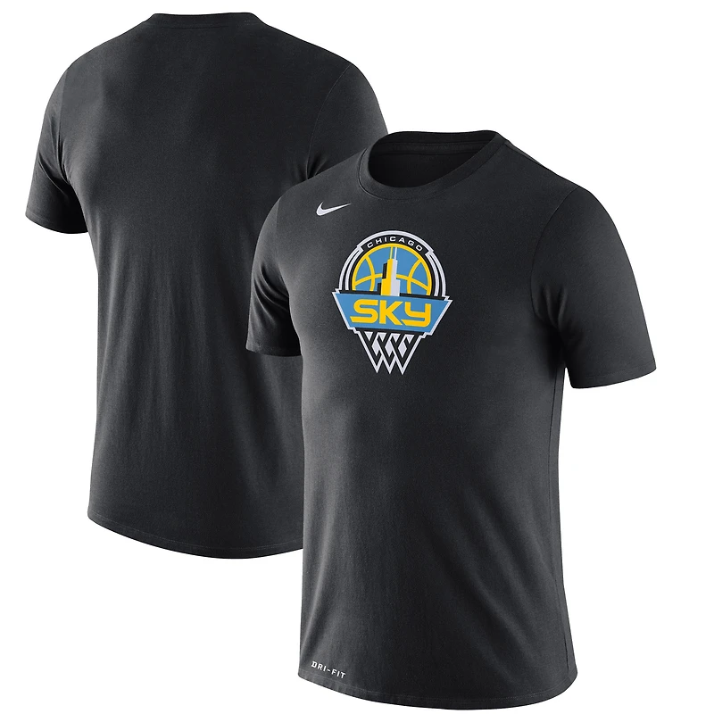 Unisex Nike Black Chicago Sky Essential Logo Dri-FIT T-Shirt