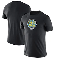 Unisex Nike Black Chicago Sky Essential Logo Dri-FIT T-Shirt
